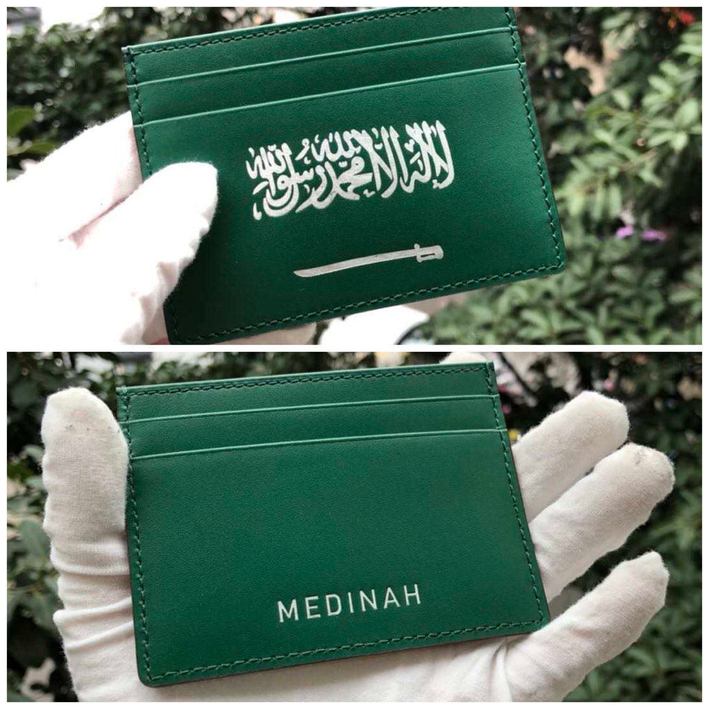 Saudi Flag Card Case [Pre-Order] - MedinahMenswear.com