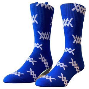 MMW Blue Logo Socks - Medinah Menswear