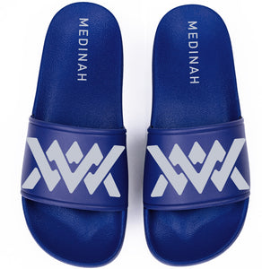 MMW Logo Slides Blue & Grey - MedinahMenswear.com